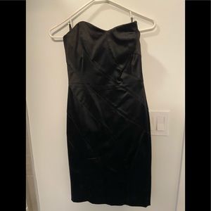 Satin sweetheart strapless dress